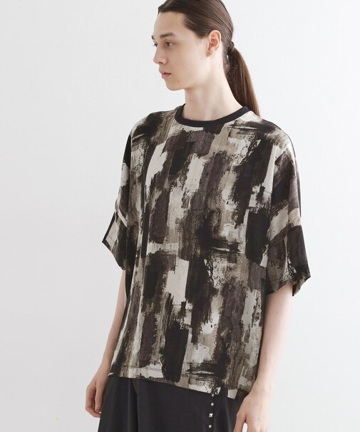 アブストラクトドルマンカットソー
