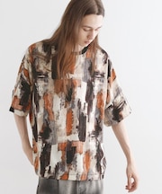 アブストラクトドルマンカットソー