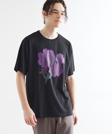 ボカシフラワーTシャツ