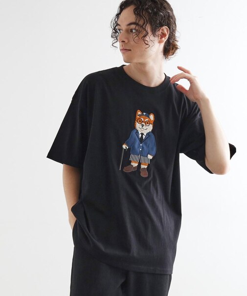 アニマルサガラ刺繍Tシャツ