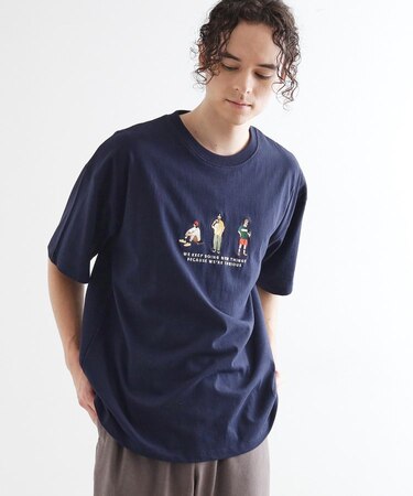 ピープル刺繍Tシャツ