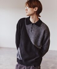 カラーブロッキング プルオーバー ニット｜タケオキクチの通販｜&mall 