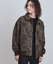 A－2シンセティックレザーブルゾン