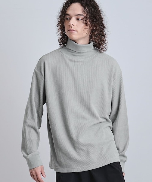 ワッフルタートルカットソー