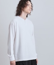 ワッフルヘンリーカットソー