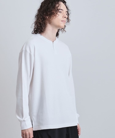 ワッフルヘンリーカットソー