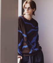 サガララインアートニットプルオーバー