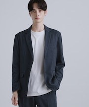 【洗える】ピンヘッドストレッチセットアップ