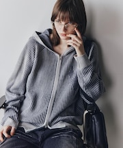 プレーティングブライトモチーフジップパーカー