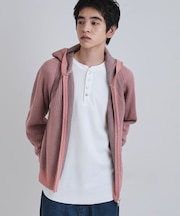 プレーティングブライトモチーフジップパーカー