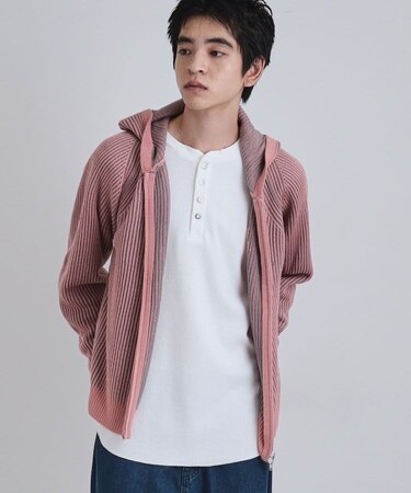 プレーティングブライトモチーフジップパーカー