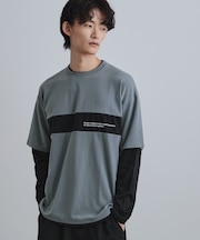 フェイクレイヤードカットソー