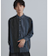 コーデュロイ＆スエード切替シャツ