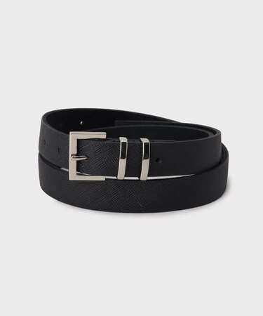 シンプルナローレザーベルト