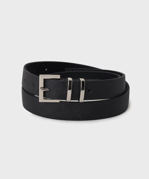 シンプルナローレザーベルト