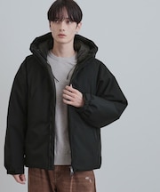 【撥水】フーデットインシュレーションブルゾン