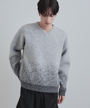 ミスティーシャギーVネックニット