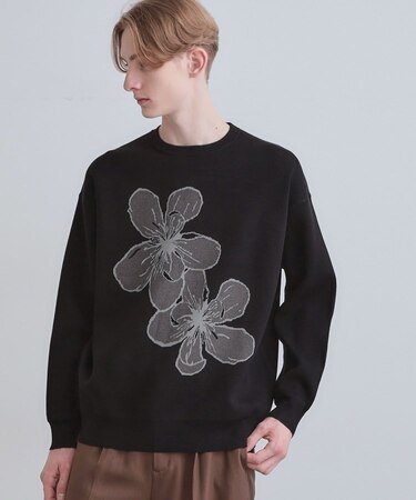 フラワーニットプルオーバー