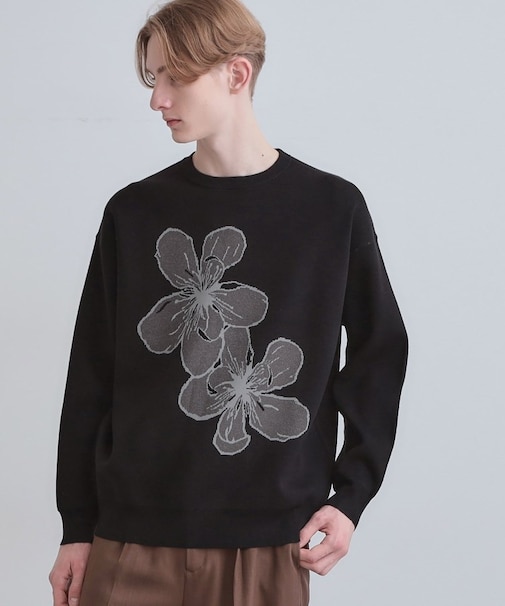 フラワーニットプルオーバー