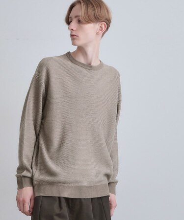 バーズアイライクボーダーニット