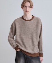 バーズアイライクボーダーニット