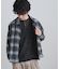 モールチェックZIPシャツ