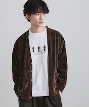 モールニットソーVカーディガン