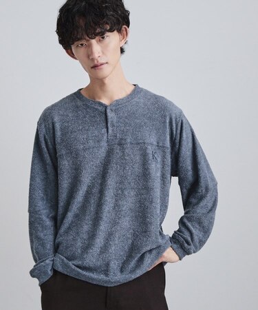 モールヘンリーネックカットソー