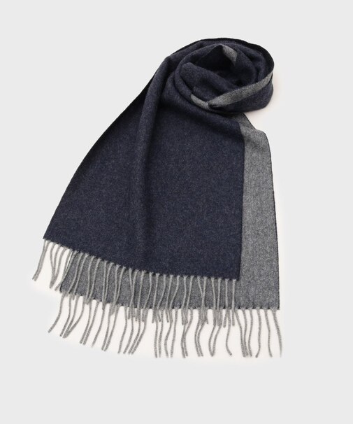 【カシミヤ100％】ピュアカシミヤリバーシブルマフラー