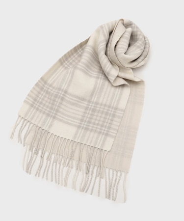 カシミヤ混マフラー