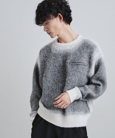 グラデーションニット