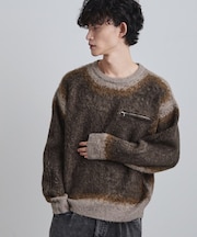 グラデーションニット