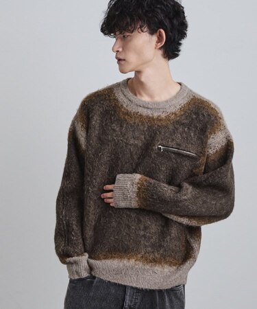 グラデーションニット