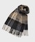 カシミヤチェックマフラー
