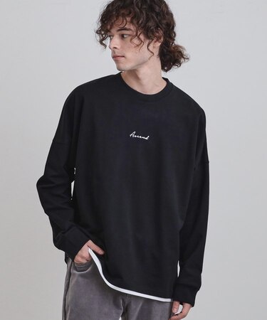 ドルマンレイヤードスウェット