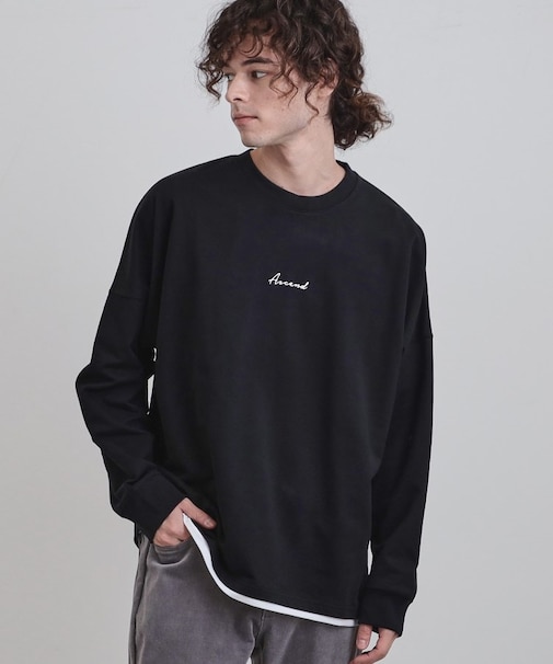 ドルマンレイヤードスウェット