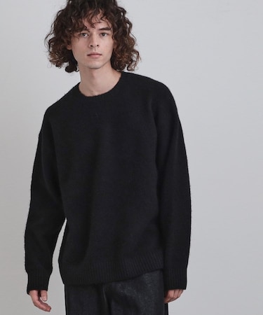 シャギープルオーバーニット