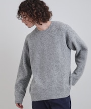 シャギープルオーバーニット