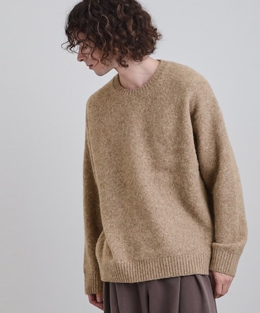 シャギープルオーバーニット