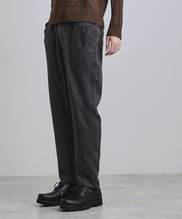 ウール調ヘリンボンイージーパンツ