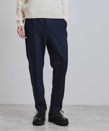 ウール調ヘリンボンイージーパンツ