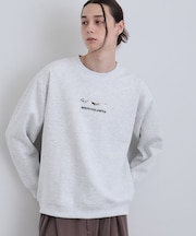 スリーアイテム刺繍スウェット