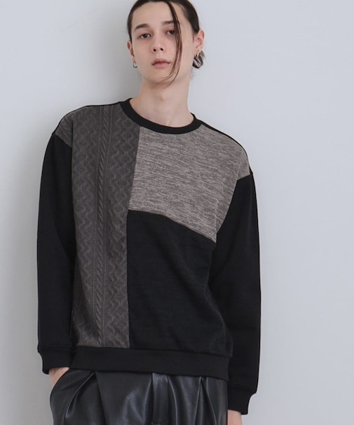 切り替えニットソー