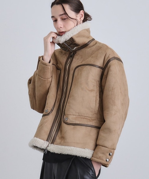 フェイクムートンブルゾン