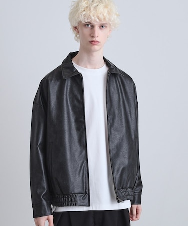 ヴィンテージライクジップアップブルゾン