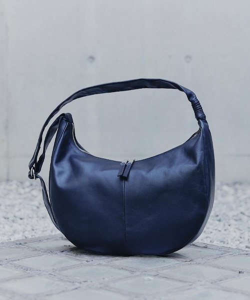 牛革使用】リアルレザーラウンドショルダーバッグ｜ティーケー