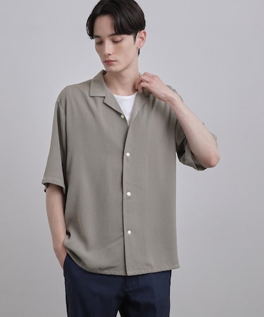 テッククレープ半袖シャツ
