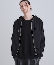 アームシャーリングジップパーカー