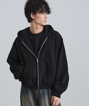 ボリュームスリーブジップパーカ