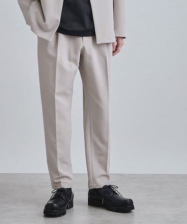 【セットアップ対応】360度ストレッチ ワイドテーパードパンツ